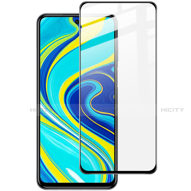 Xiaomi Redmi Note 9 Pro Max用強化ガラス フル液晶保護フィルム Xiaomi ブラック