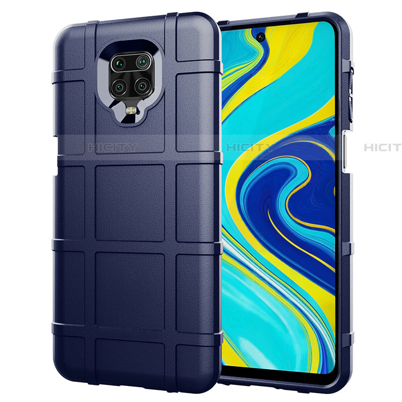 Xiaomi Redmi Note 9S用360度 フルカバー極薄ソフトケース シリコンケース 耐衝撃 全面保護 バンパー S01 Xiaomi ネイビー