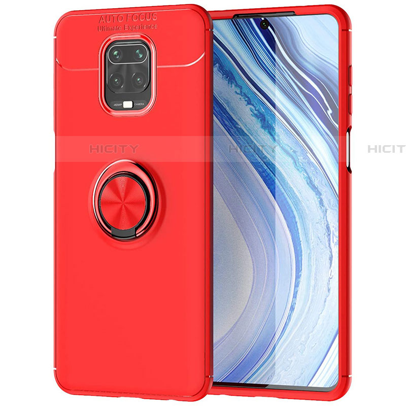 Xiaomi Redmi Note 9S用極薄ソフトケース シリコンケース 耐衝撃 全面保護 アンド指輪 マグネット式 バンパー Xiaomi 