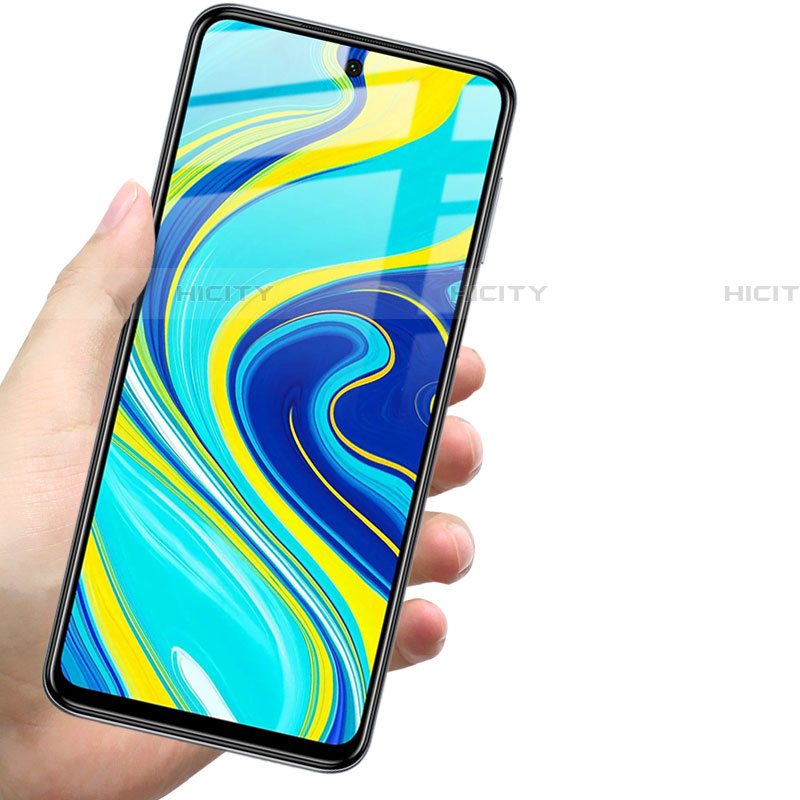 Xiaomi Redmi Note 9S用強化ガラス フル液晶保護フィルム Xiaomi ブラック